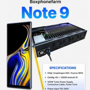 Samsung Galaxy Note 9 (N9) 20-Node Phone Farm Box