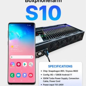 Samsung Galaxy S10 20-Node Phone Farm Box