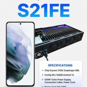 Samsung Galaxy S21 20-Node Phone Farm Box